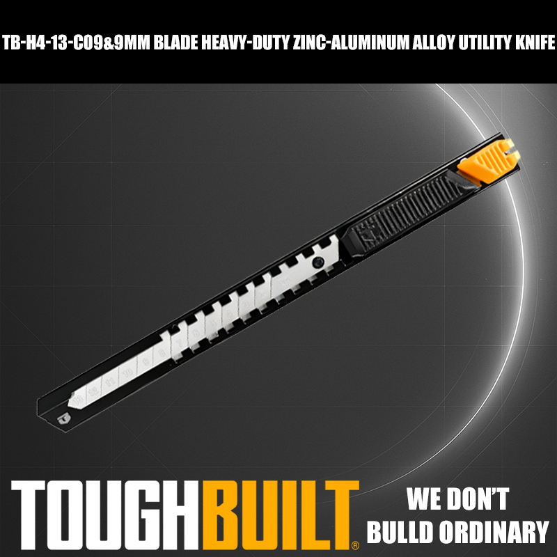 Heavy Equipment Blade - ToughBuilt TB-H4-13-C09 9mm Blade Heavy-Duty Zinc-Aluminum