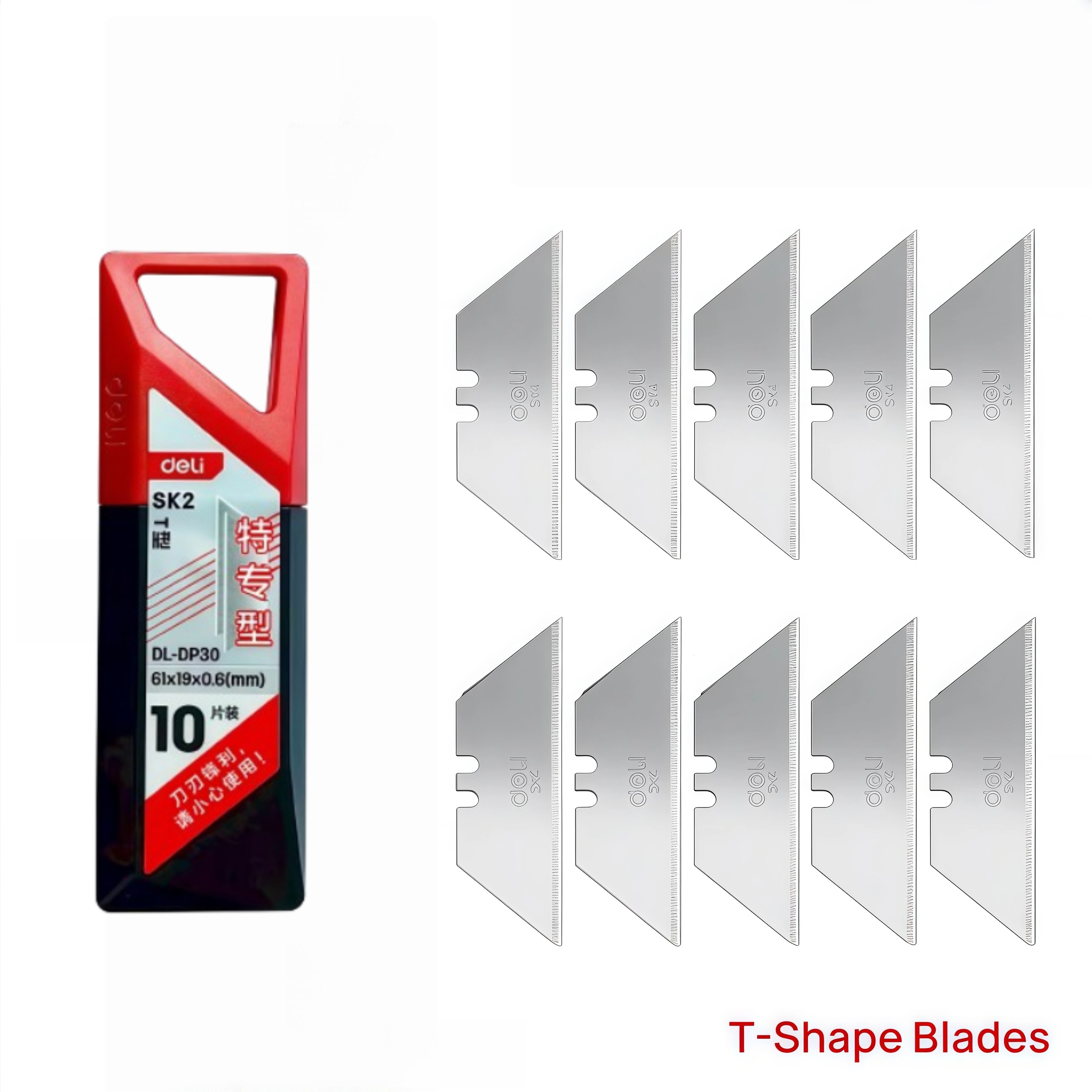 Deli 10/20/30 Pcs T-shape Util - Heavy Equipment Blade ulasan dan harga