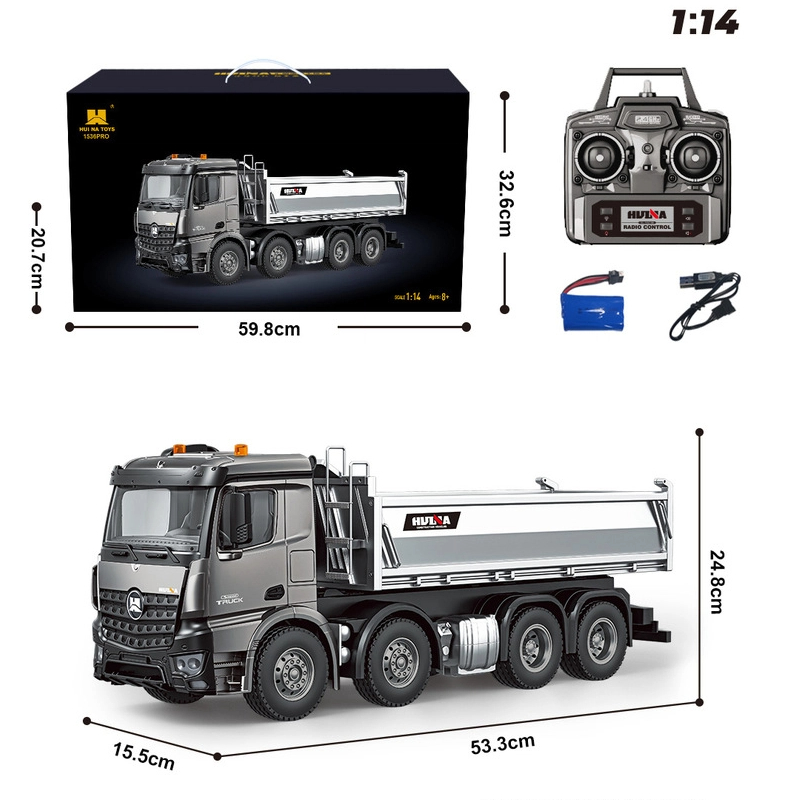 New Huina 1536pro 1537 Alloy R - Dump Truck Toy ulasan dan harga
