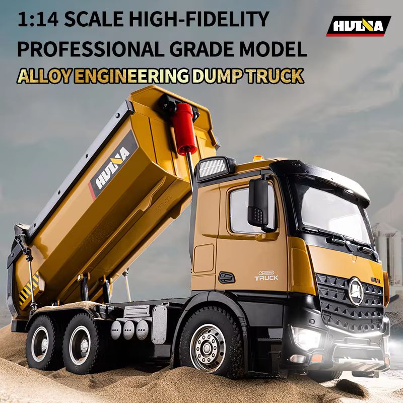 HUINA 1573 Alloy Remote Contro - Dump Truck Toy ulasan dan harga
