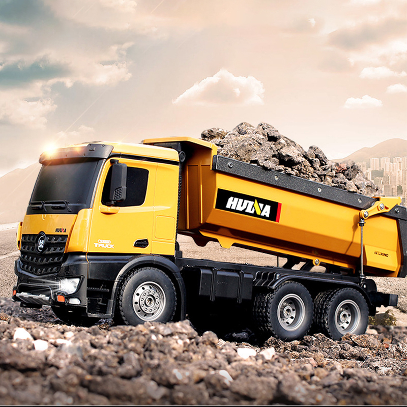 HUINA 1573 Alloy Remote Contro - Dump Truck Toy ulasan dan harga
