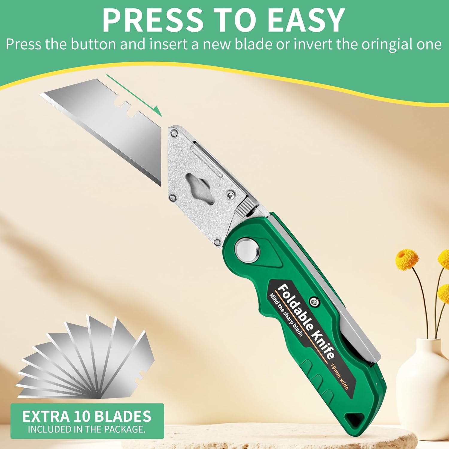 Kitchen Box Cutter,4-Pack Fold - Heavy Equipment Blade ulasan dan harga