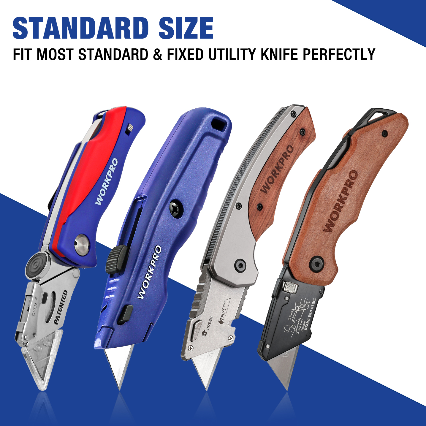 WORKPRO-SK5 Utility Knife Blad - Heavy Equipment Blade ulasan dan harga